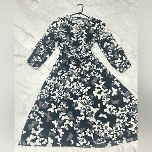 Talbots Black and White dress semi new used once